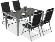Aluminium tuinset polywood Verona voor 4 personen