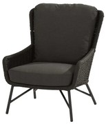 4 Seasons Outdoor Wing Living Chair SALE  Loungestoel    zwart weerbestendig