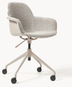 Bouclé bureaustoel Albert, in hoogte verstelbaar