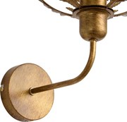 Vintage wandlamp goud 26.5cm - Botanica