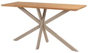 Taste by 4 Seasons Prado bartafel latte met teakhouten blad 200 x 70 cm  Tuintafel    beige weerbestendig