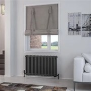 Eastbrook Rivassa 2 koloms radiator 100x60cm staal 1385W antraciet