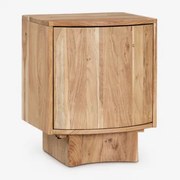 Set Van 2 Nachtkastjes 40x35 Cm In Atlanta Hout Rustiek Acaciabruin - Sklum