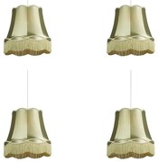 Set van 4 retro hanglampen groen 45 cm - Granny