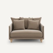 2-zits compact fluwelen bank, Lazare