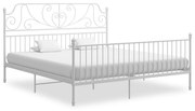 vidaXL Bedframe metaal wit 200x200 cm