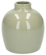 Vaasje, porselein, lichtgroen, 10 x 11 cm