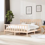 vidaXL Bedframe massief hout 160x200 cm