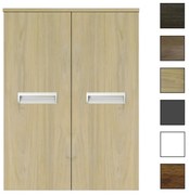 Sanicare kolomkast met inliggende greep 67x90x32cm grey-wood