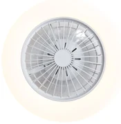 Kinder Kleine Plafondventilator Met Licht En Afstandsbediening LED 3 Kleuren Licht Omkeerbare DC Motor 6 Snelheden Met Timer APP Voor Slaapkamer Woonkamer Plafondlamp Met Ventilator