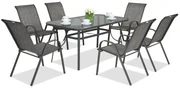 Dining tuinmeubels Modena Grijs voor 6 personen Garden Point