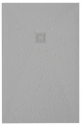 ZEZA Grade Douchebak - 140x100cm - antislip - antibacterieel - mineraalmarmer - rechthoek - mat perla (lichtgrijs) 400000000000020026