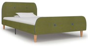 vidaXL Bedframe stof groen 90x200 cm