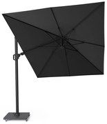 Challenger T2 premium zweefparasol 350x260 cm matt black mast jet black