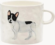 Handbeschilderde keramische beker French Bulldog