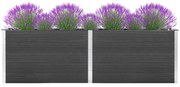 vidaXL Plantenbak verhoogd 200x100x91 cm HKC grijs