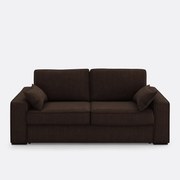 Slaapbank van katoen en linnen, 2, 3 of 4 zits, Comfort Bultex® Cécilia