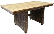 Ibiza lounge-dining tafel 146x82xH70 cm naturel  rotan teak