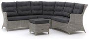 + 10% kassakorting | Hoek loungeset Intenso | 5 personen | Loungeset Grijs | Hoekbank Wicker (vlechtwerk) | 250x250cm | Kees Smit Tuinmeubelen