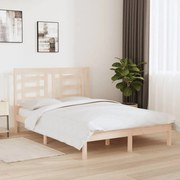 vidaXL Bedframe massief grenenhout 135x190 cm 4FT6 Double