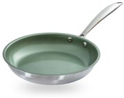 Just Vegan Koekenpan CeraVegan ECO 24 cm roestvrij staal groen