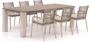 + 10% kassakorting | Diningset Bellagio  | 6 personen teakhout | Tuinset stapelbaar | 7-delig | Kees Smit Tuinmeubelen