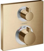 Hansgrohe Ecostat Square afbouwdeel v. inbouw thermostaat m. stop- en omstelkraan brushed bronze 15714140