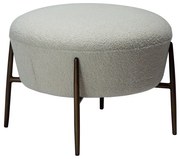 Dan-Form Orbit Ronde Poef Boucle Dove Lichtgrijs