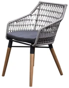 Ribe dining tuinstoel rope teak poten