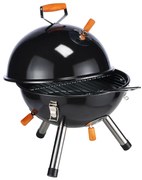 HI Houtskoolkogelbarbecue mini zwart