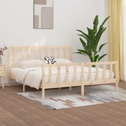 vidaXL Bedframe massief hout 180x200 cm 6FT Super King