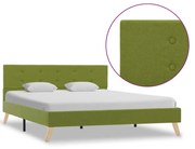 vidaXL Bedframe stof groen 140x200 cm