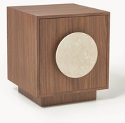 Nachtkastje Holden met travertijn handvat