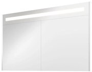 Proline Spiegelkast Premium met geintegreerde LED verlichting, 2 deuren 120x14x74cm Mat wit 1809505