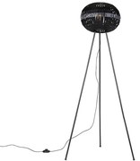 Moderne vloerlamp tripod zwart - Zoë