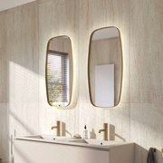 Ben Beau Spiegel 40x4x80 cm Geborsteld Mat Goud