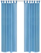 vidaXL Turquoise Vitrage 140 x 245 cm 2 stuks
