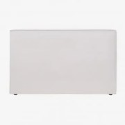 Chenille Stoffen Hoofdeinde Lunari Gebroken Wit Chenille & 180 Cm - Sklum