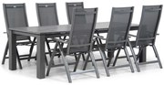 Tuinset 6 personen 240 cm Aluminium/Textileen /Aluminium/textileen Grijs Hartman Royal