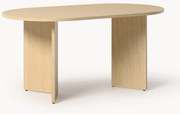 Ovale houten eettafel Toni, in verschillende formaten