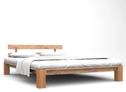 vidaXL Bedframe massief eikenhout 160x200 cm