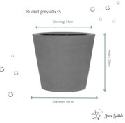 Pot Bucket Grey