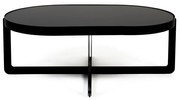 Zuiver Centre Oval Black Ovale Design Salontafel Zwart - 102 X 68cm.