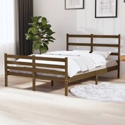 vidaXL Bedframe grenenhout honingbruin 120x190 cm 4FT Small Double