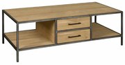 Tower Living Salontafel Gerookt Eiken Luna - 135 X 75cm.