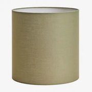 Arlina Stoffen Lampenkap Groen – Salie & Ø30 Cm - ↑30 Cm - Sklum