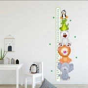 INSPIO Groene zelfklevende Groeimeter voor de kinderkamer