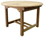 Rond - Ovaal uitschuifbare dining tuintafel 120-170x120xH76 cm teak