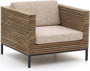 Lounge tuinstoel | ROUGH-D | Teakhout | Old Teak/Taupe | Kees Smit Tuinmeubelen