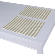 Dekoria Placemats 2 st., lichtbruin-ecru , 30 x 40 cm